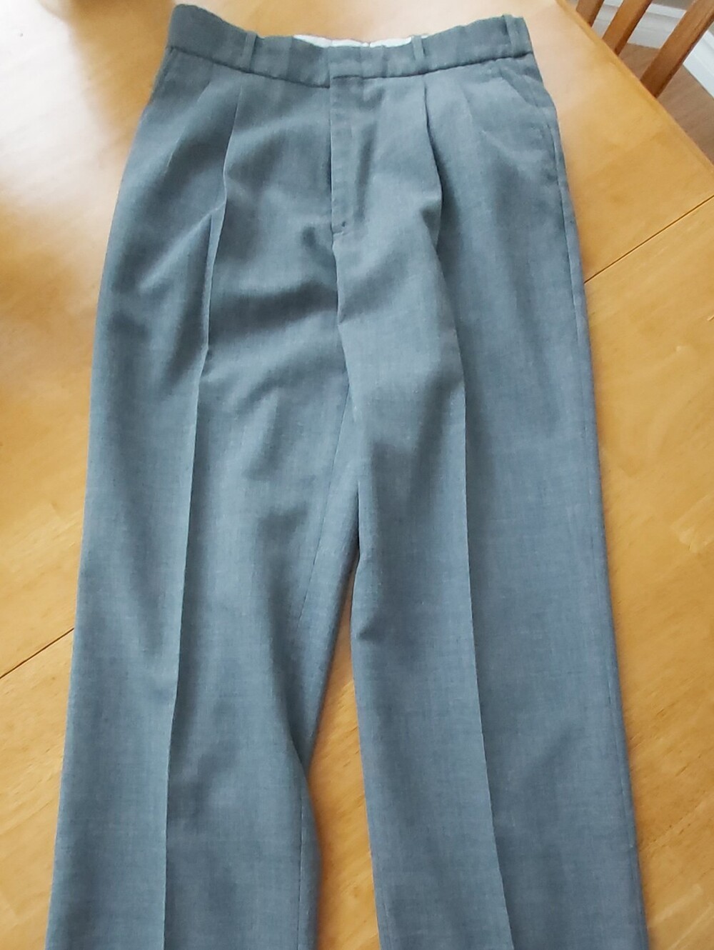 Tailored Men's Gray Dress Pants - Classic Pleated Trousers